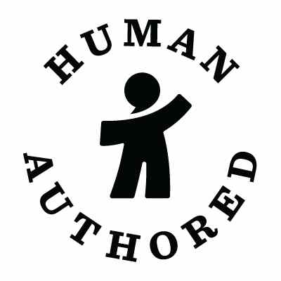 Human Authored logo, denoting no AI used in the writing of a book.