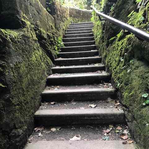Steps representing the ambition of writers in the world of publishing, drawing on my experience of writing the Thomas Bladen spy stories and the DS Craig Wild crime mysteries, which are published by Joffe Books.